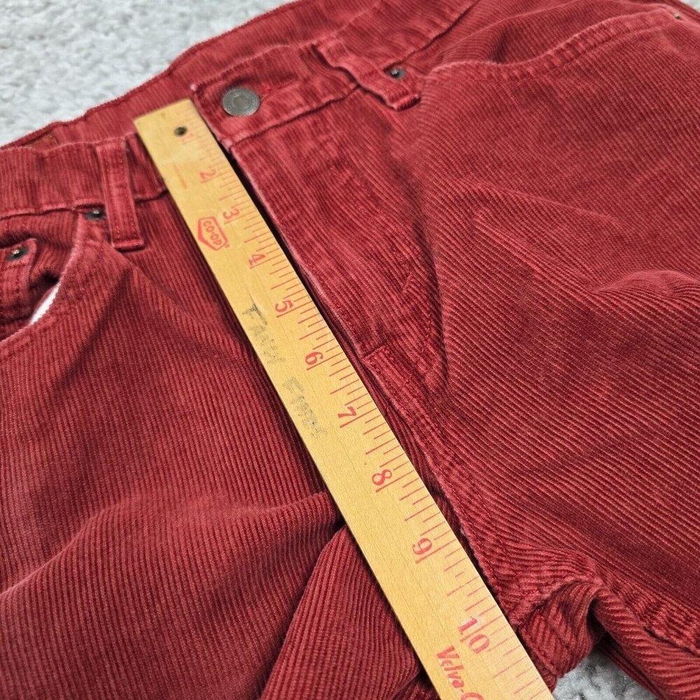 Levi's‎ 502 Mens Corduroy Straight Leg Pants Red Size 30 (fits 29x27) - Picture 14 of 16